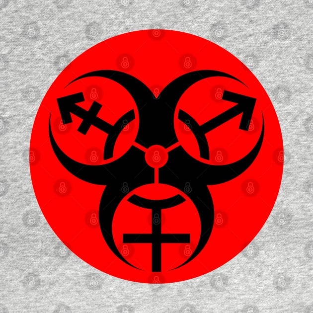 Trans Biohazard - Red Circle by GenderConcepts